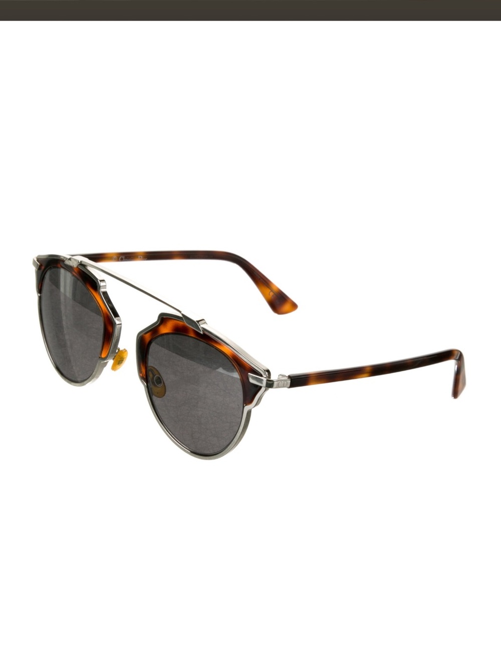Dior SoReal Aviator Sunglasses Brown Tortoiseshell with case. - Picture 2 of 4